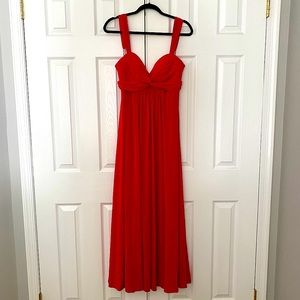 BCBGMaxazria Knit Maxi Dress Burnt Poppy NWT